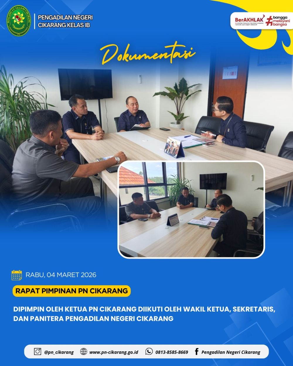 Rapat Pimpinan Pengadilan Negeri Cikarang