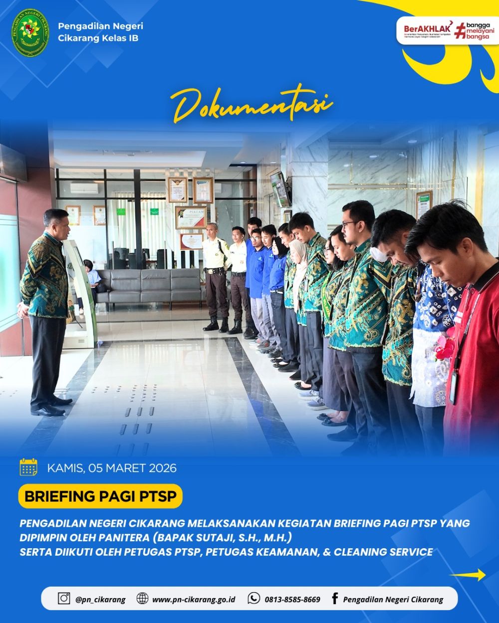 Briefing Pagi PTSP 05 Maret 2026