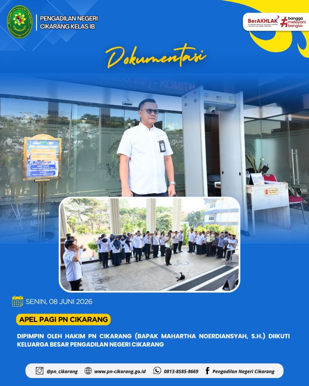 Apel Pagi Pengadilan Negeri Cikarang (8 Juni 2026)